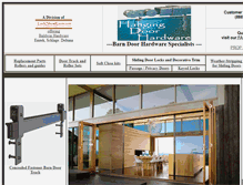 Tablet Screenshot of hangingdoorhardware.com